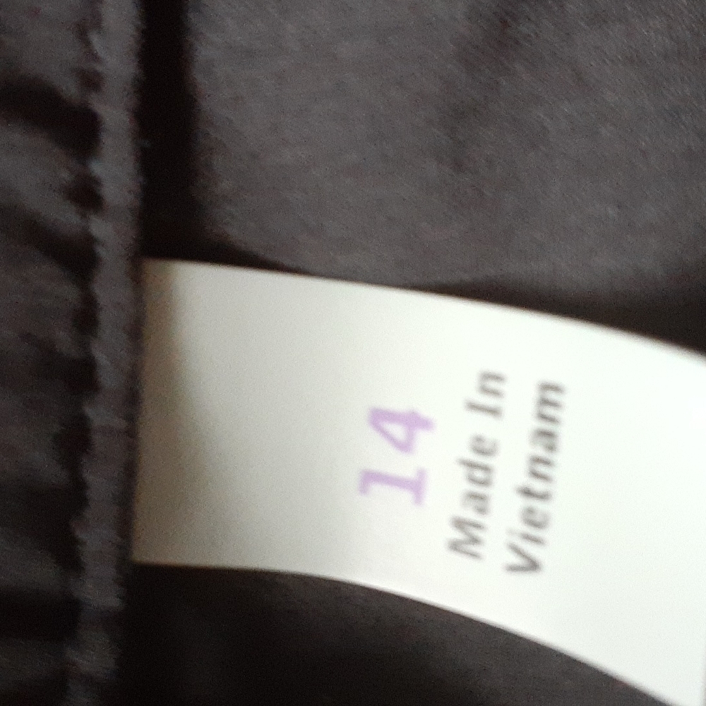 Athleta sz 14 shorts with silver closure and zipper mesh lined pockets - Picture 6 of 8